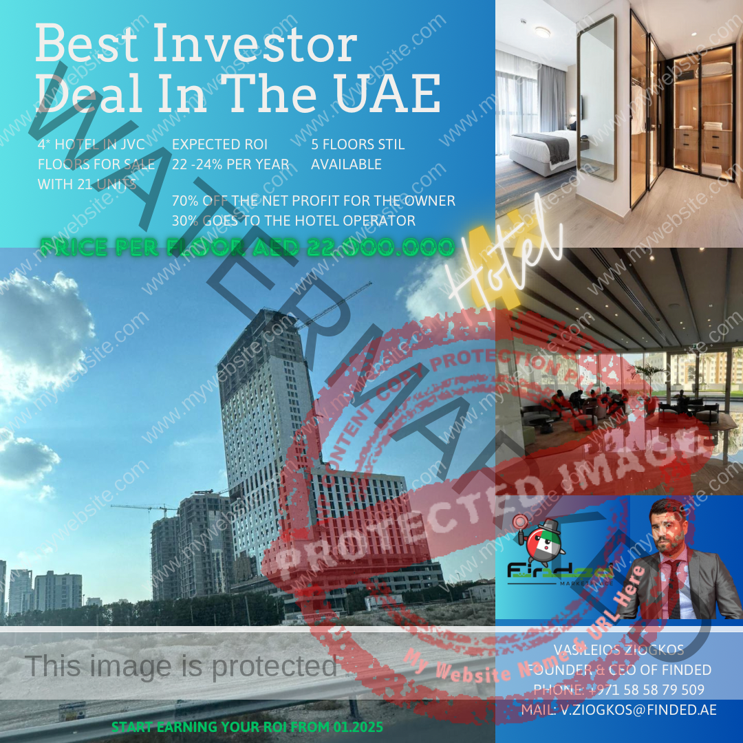 4* HOTEL FLOOR FOR SALE @JVC